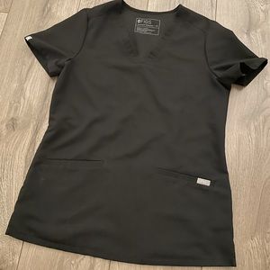 Figs Casma 3 Pocket Scrub Top Black XS❣️